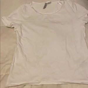 Plain white tee